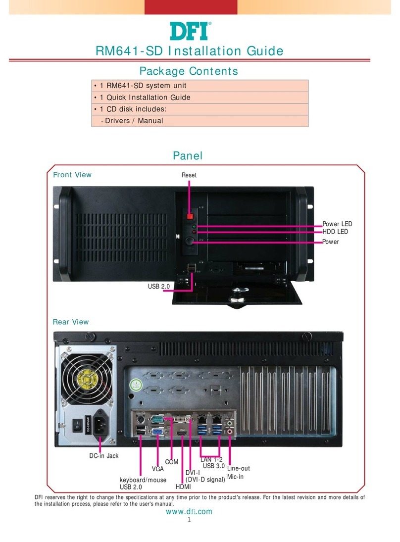 DFI RM641-SD installation guide