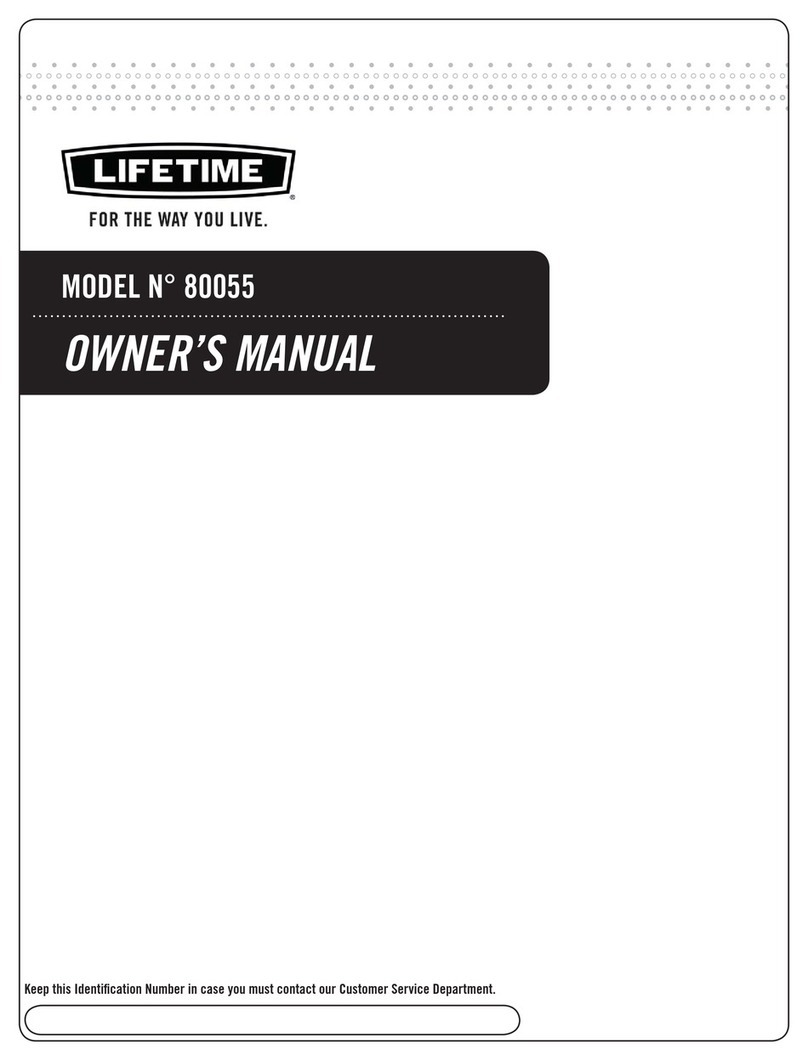 Lifetime 80055 User manual Lifetime 80055 User manual