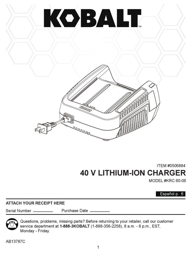 Kobalt KRC 60-06 User manual