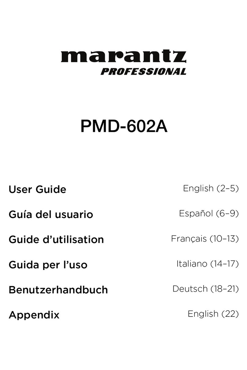 Marantz PMD-602A User manual