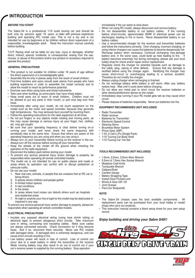 TOP racing Sabre S4 user manual