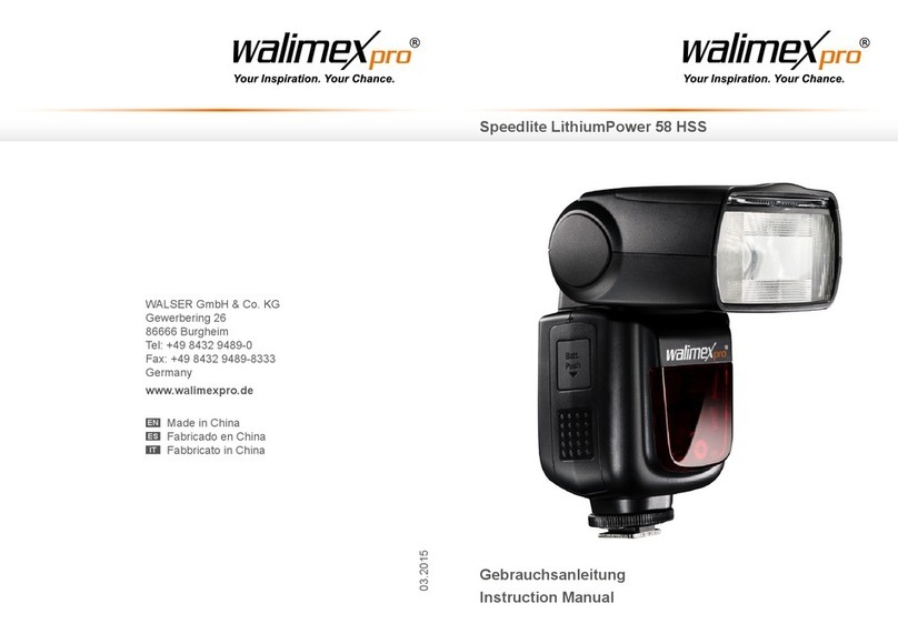 WalimeXPro Speedlite LithiumPower 58 HSS instruction manual