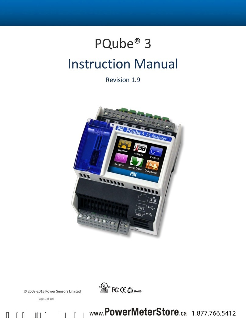 Power Sensors Limited PQube 3 instruction manual