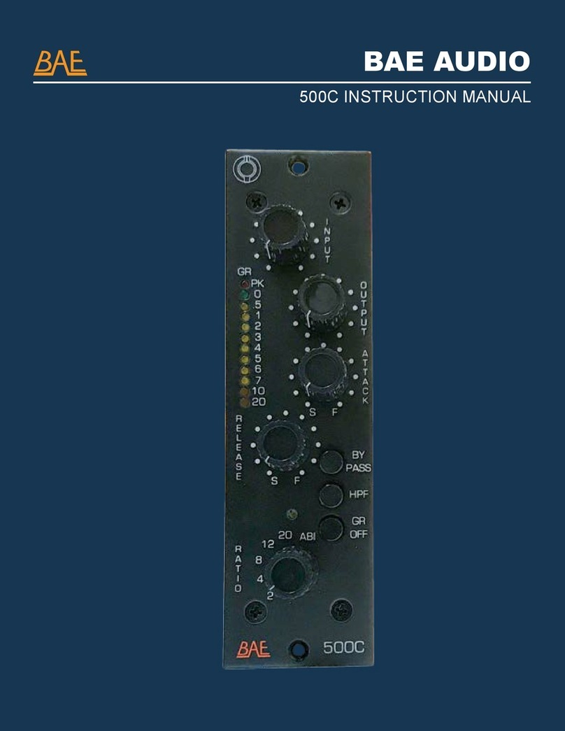 BAE Audio 500C instruction manual
