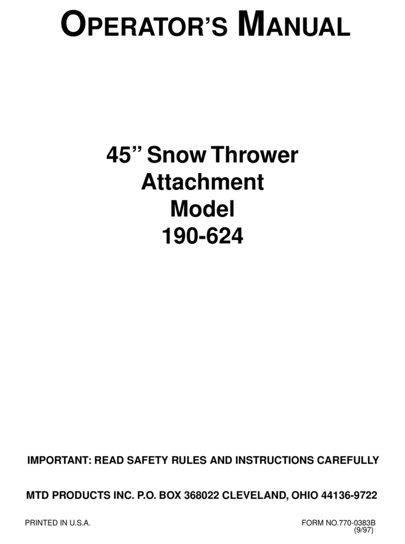 MTD 190-624 Operator's manual