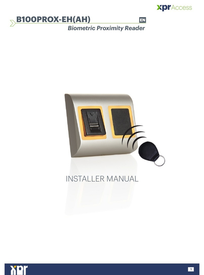 xpr B100PROX-AH Installer manual