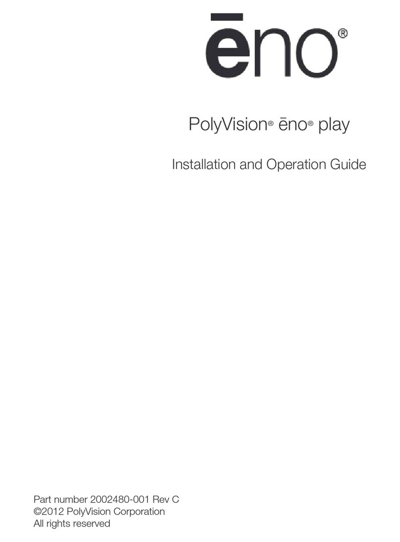 PolyVision ?no play Installation and operation guide
