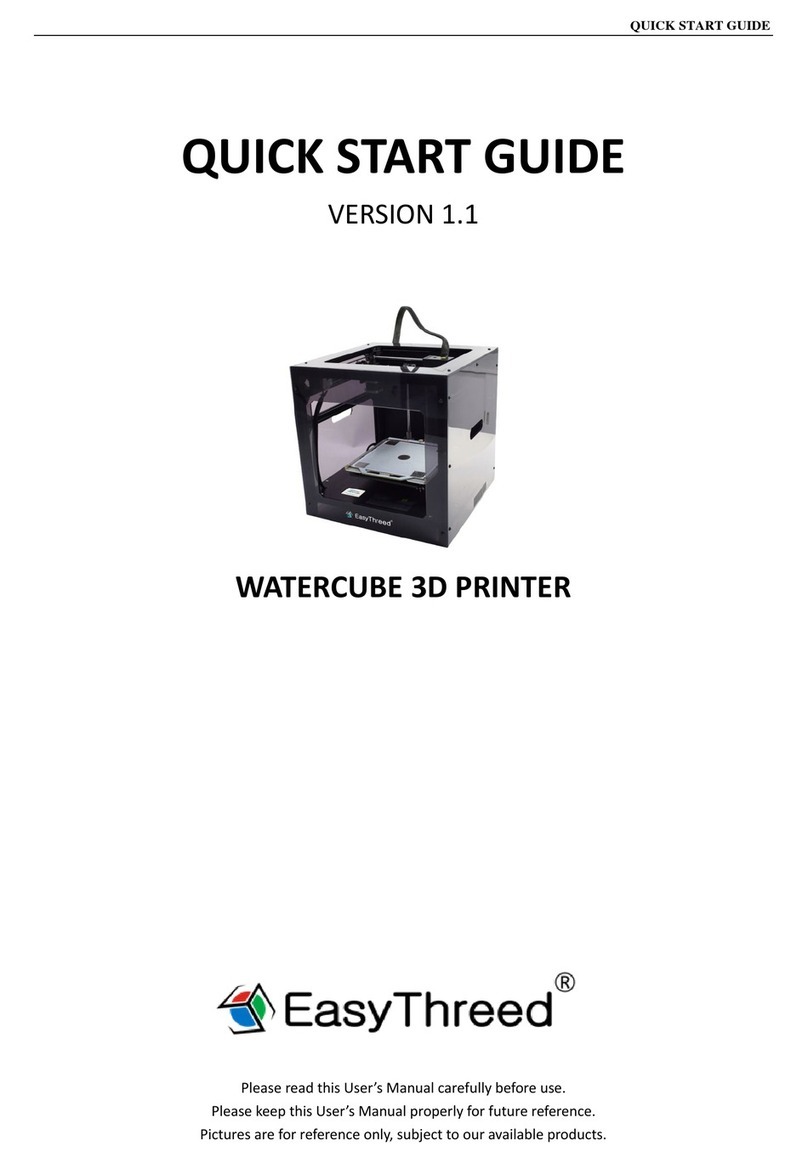 EasyThreed WATERCUBE User manual
