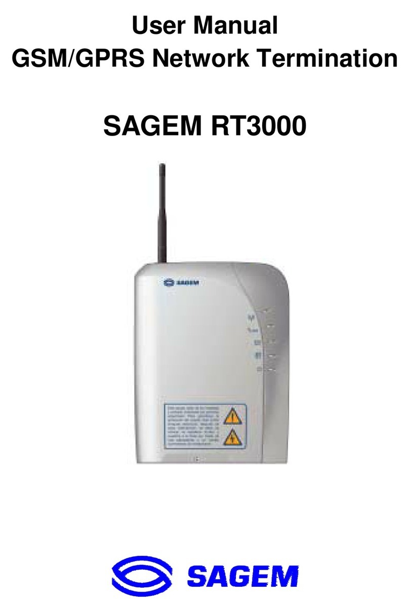 Sagem RT3000 user manual