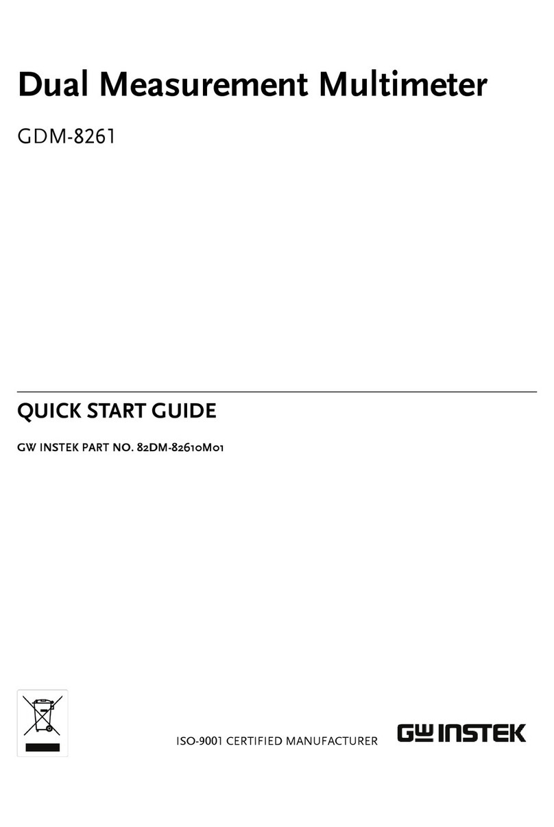 GW Instek GDM-8261 quick start guide