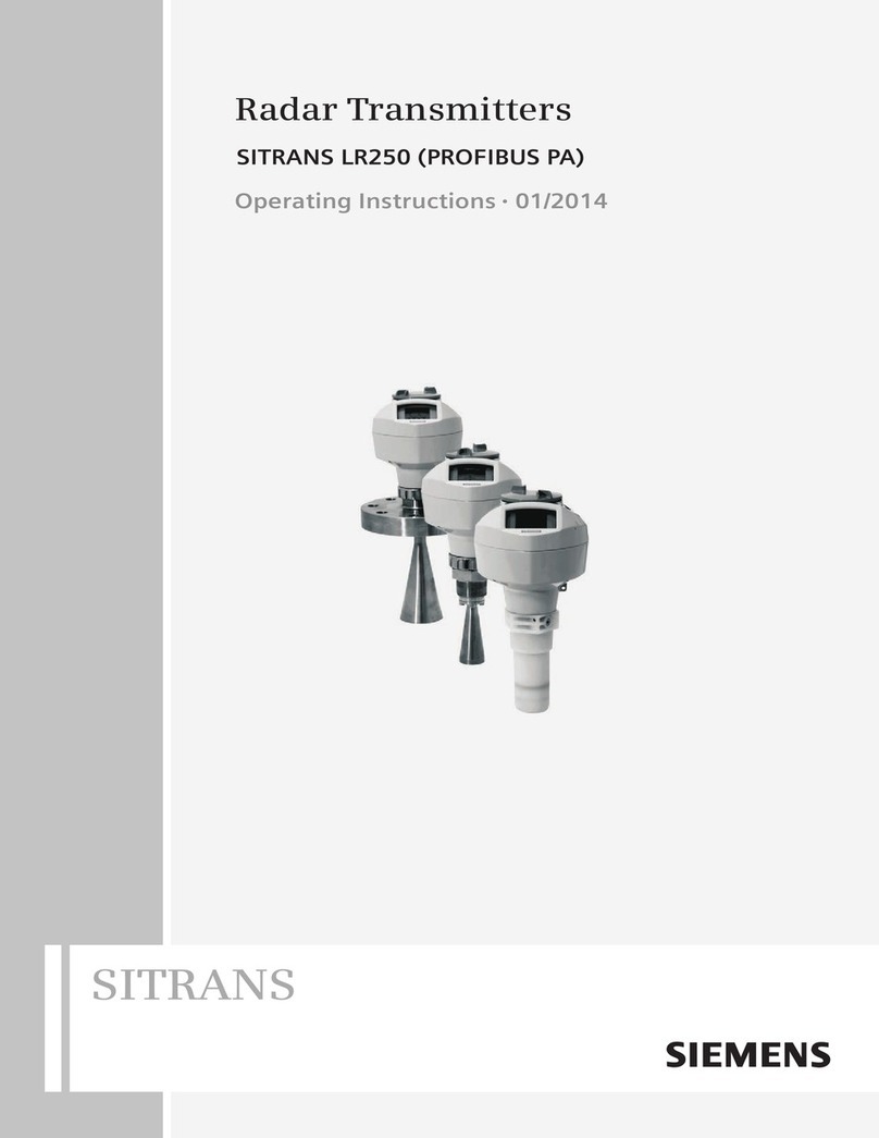 Siemens SITRANS LR250 PROFIBUS PA User manual