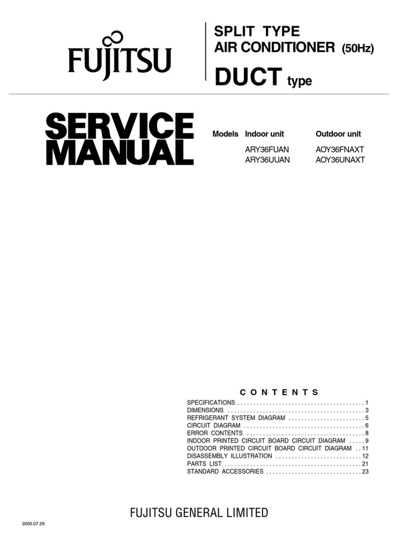 Fujitsu ARY36FUAN User manual