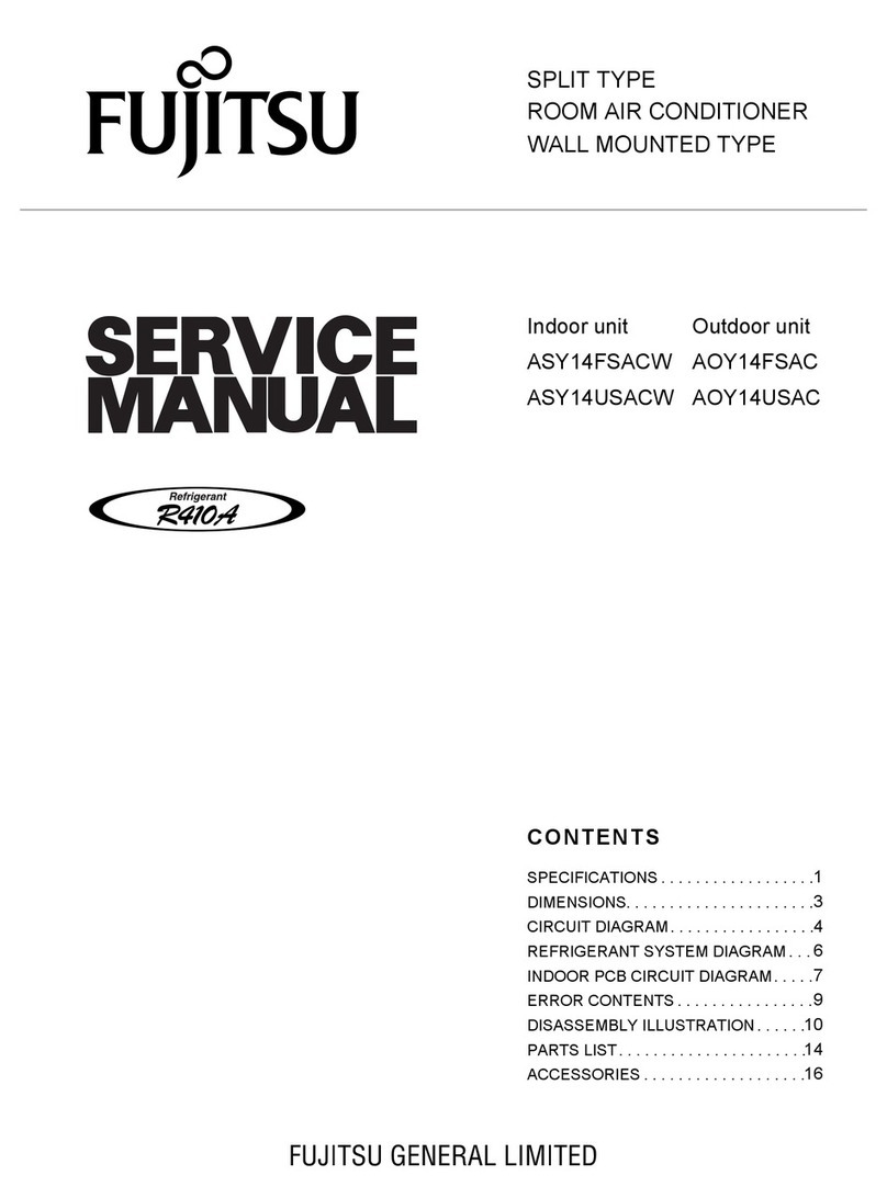 Fujitsu ASY14FSACW User manual