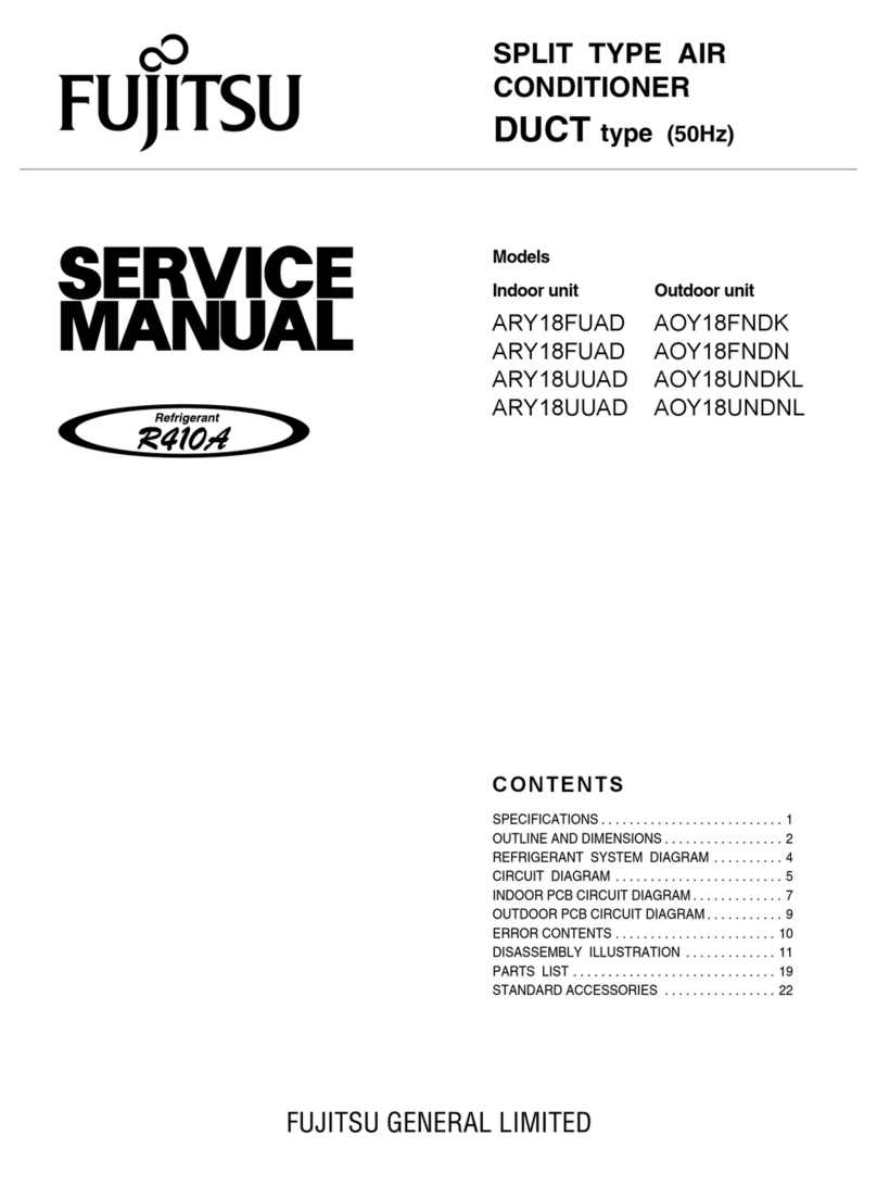 Fujitsu ARY18FUAD User manual