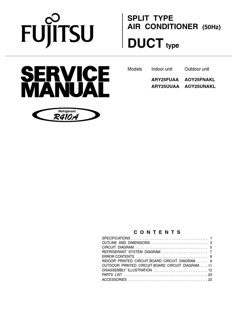 Fujitsu ARY25FUAA User manual