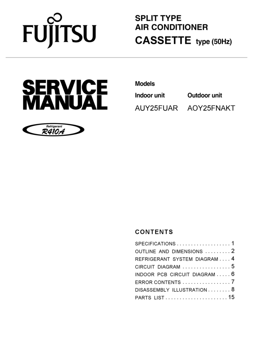 Fujitsu AOY25FNAKT User manual