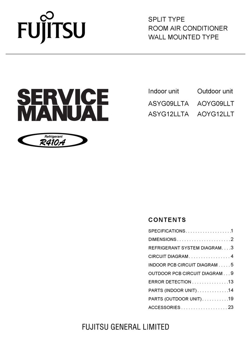 Fujitsu ASYG09LLTA User manual