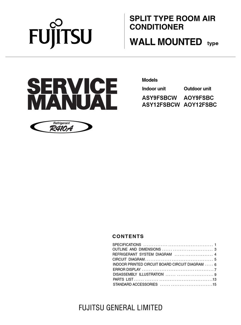 Fujitsu ASY9FSBCW User manual