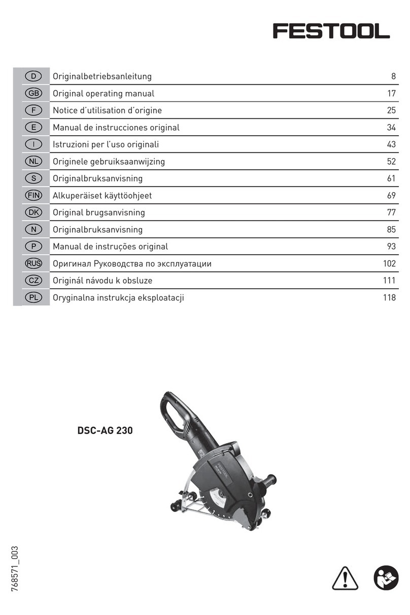 Festool DSC-AG 230 Installation instructions