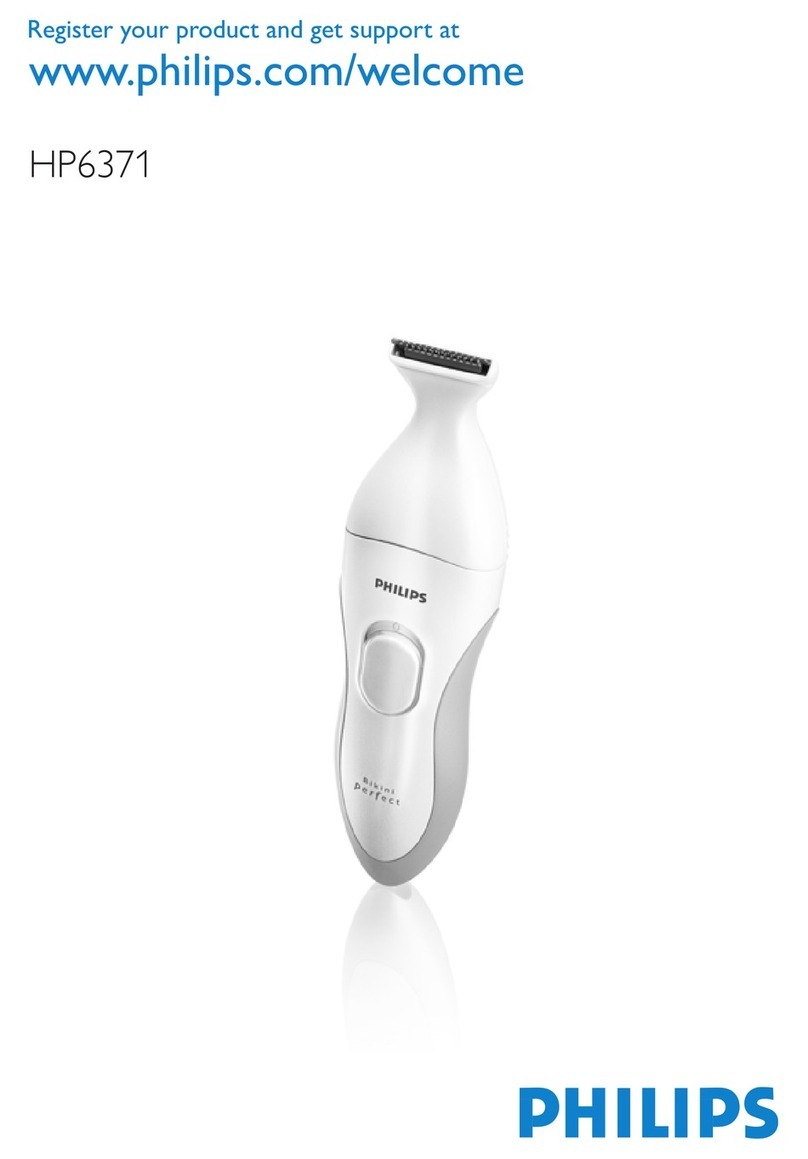 Philips Bikini Perfect HP 6371 manual