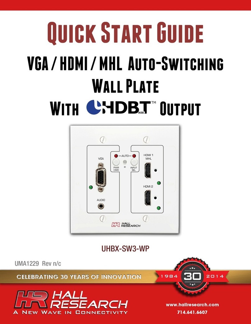 HR UHBX-SW3-WP quick start guide