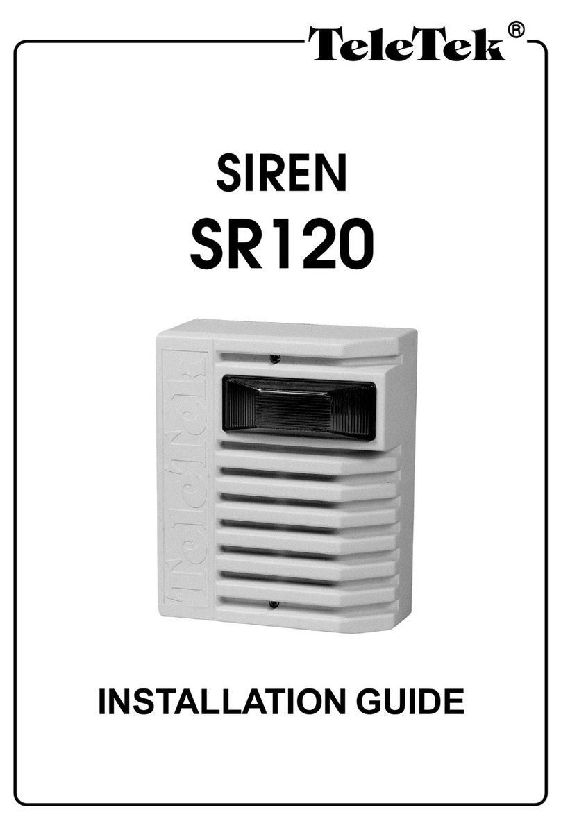 Teletek electronics SR 120 User manual
