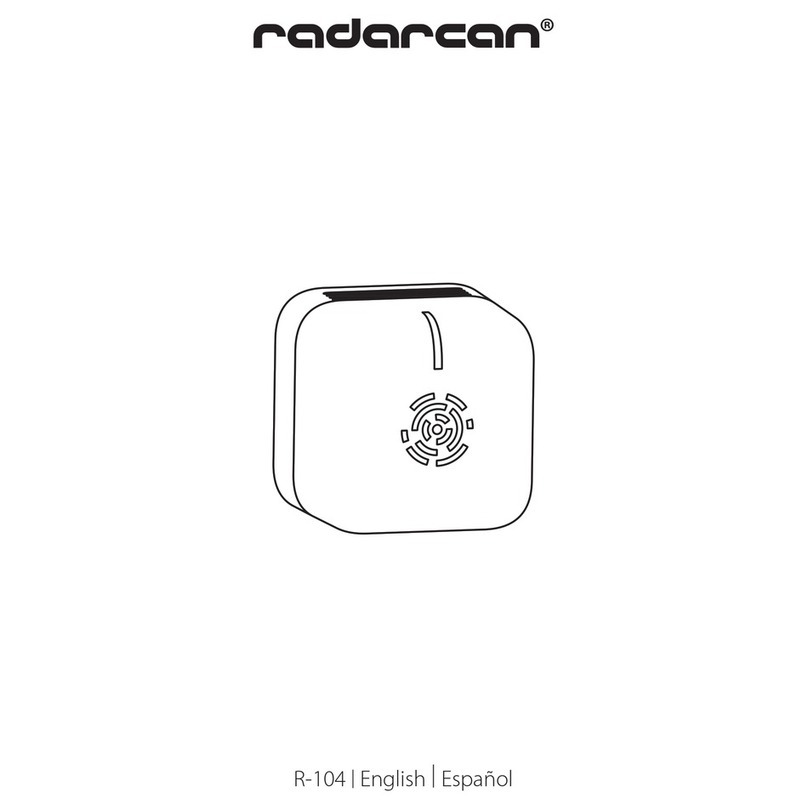 Radarcan R-104 user guide