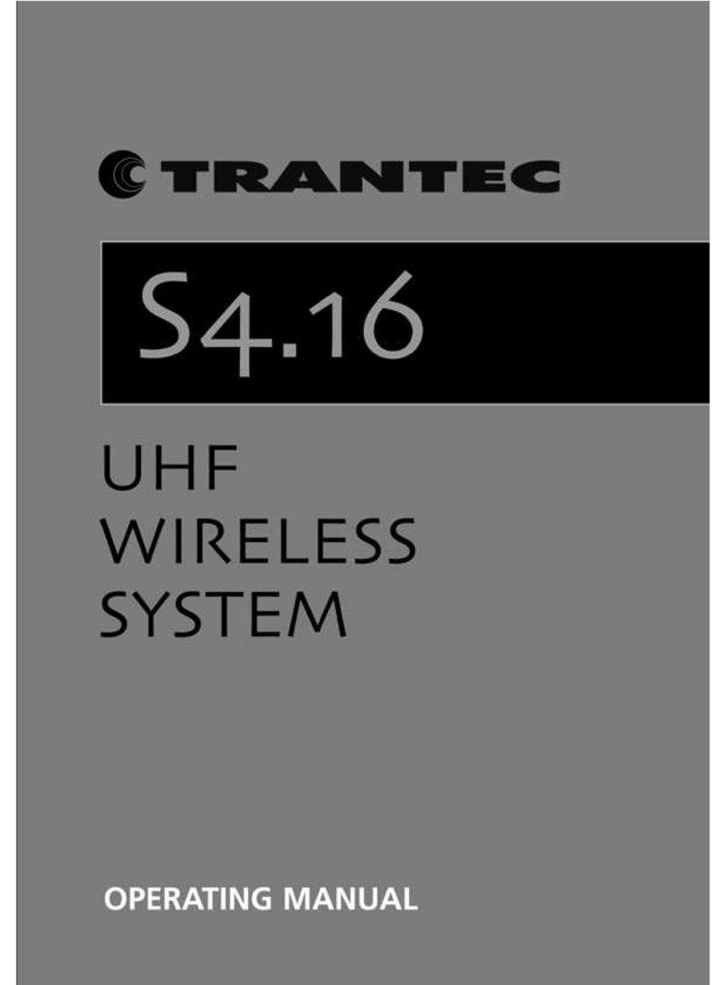 Trantec S4.16 series User manual