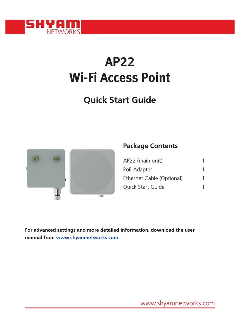 Shyam AP22 quick start guide