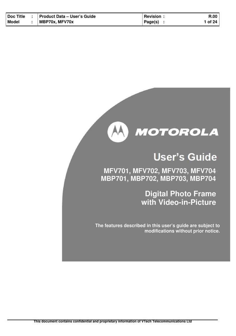 Motorola MFV701 user guide