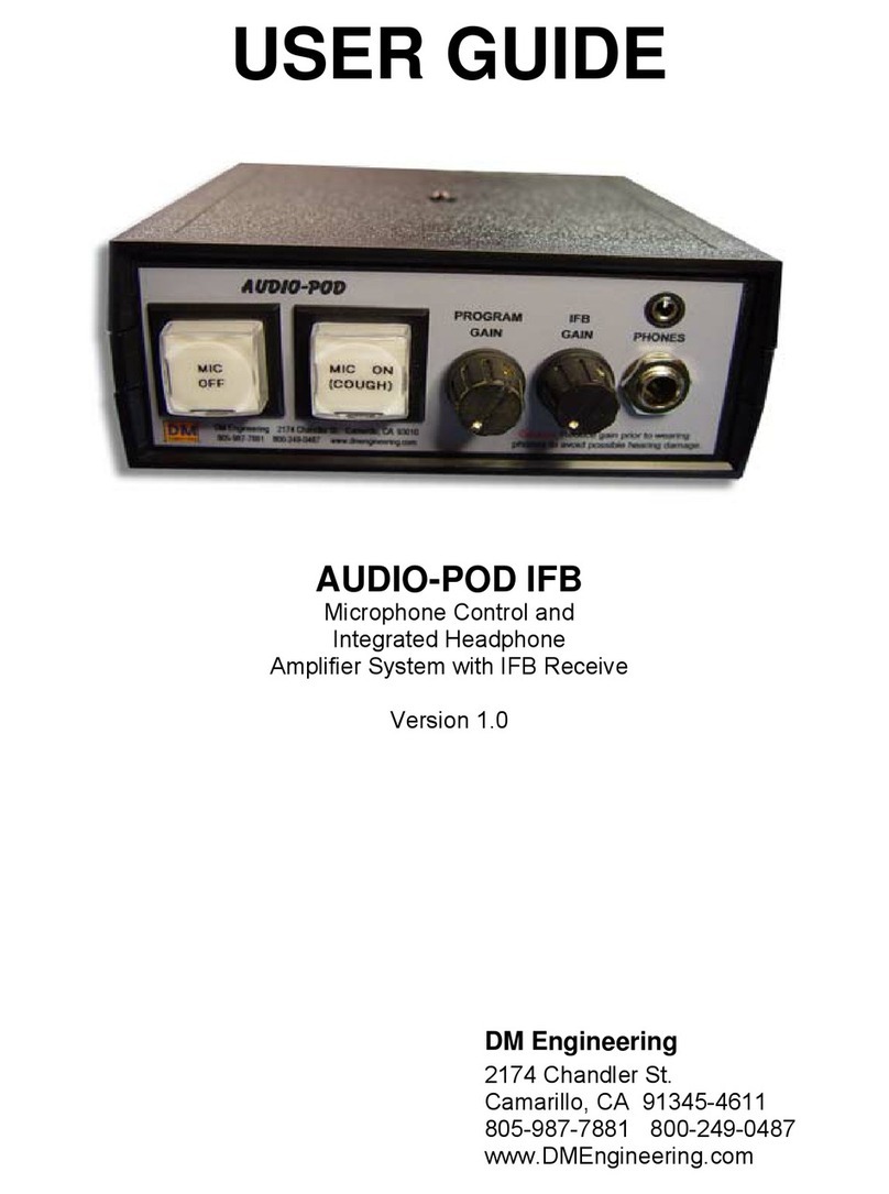 DM Engineering AUDIO-POD IFB user guide