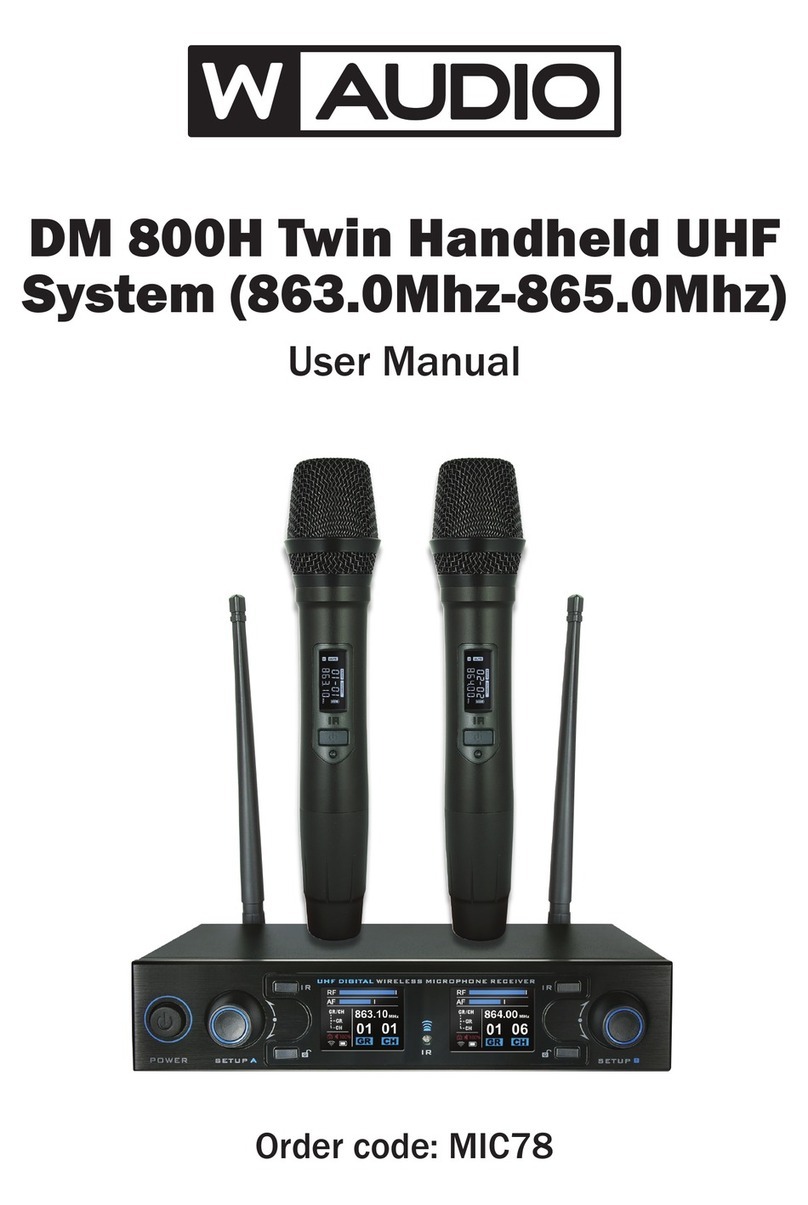 Waudio DM 800H User manual