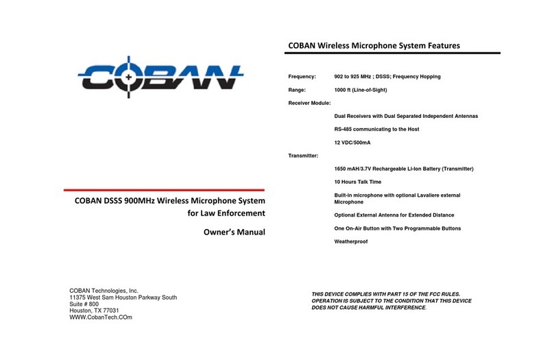 Coban DSSS owner's manual