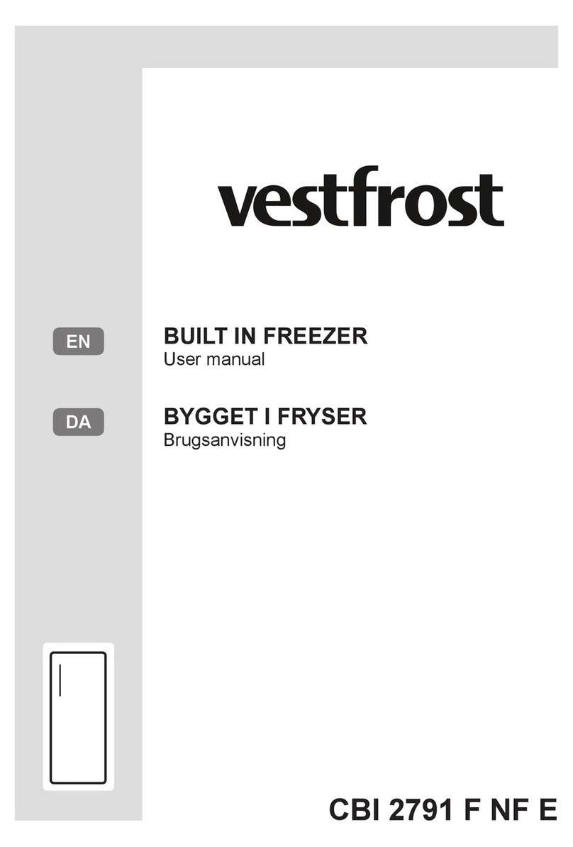 Vestfrost CBI 2791 F NF E user manual