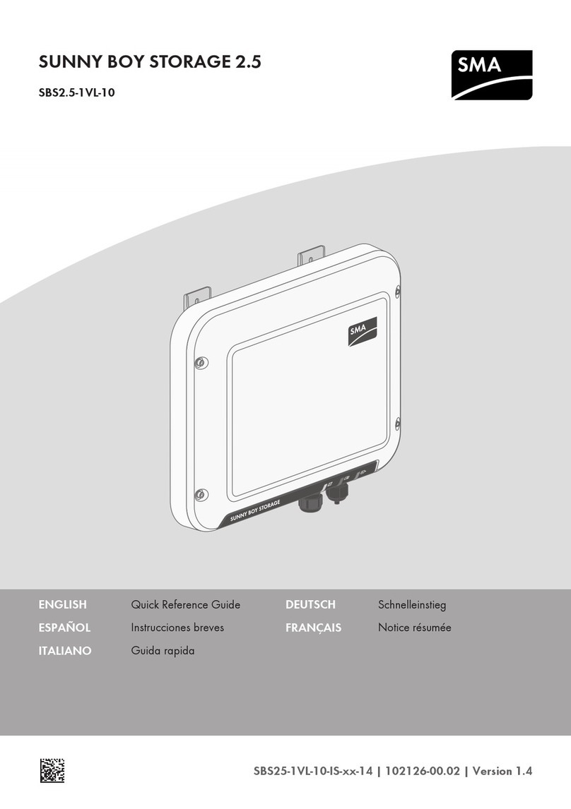 SMA SUNNY BOY STORAGE 2.5 User manual
