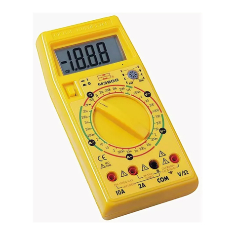Mastech m3900 User manual