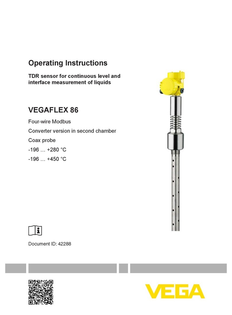 Vega VEGAFLEX 86 operating instructions Vega VEGAFLEX 86 operating instructions