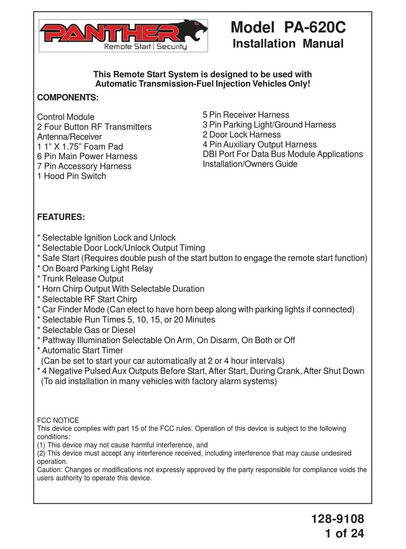 Panther PA-620C User manual