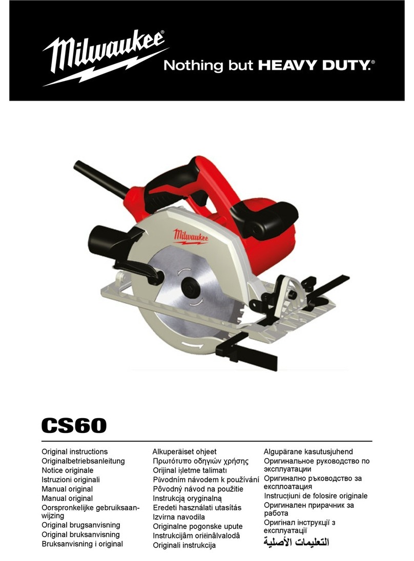Milwaukee Heavy Duty CS60 Original instructions Milwaukee Heavy Duty CS60 Original instructions