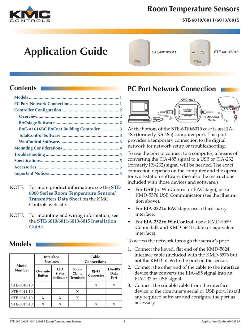 KMC Controls STE-6010 Application guide