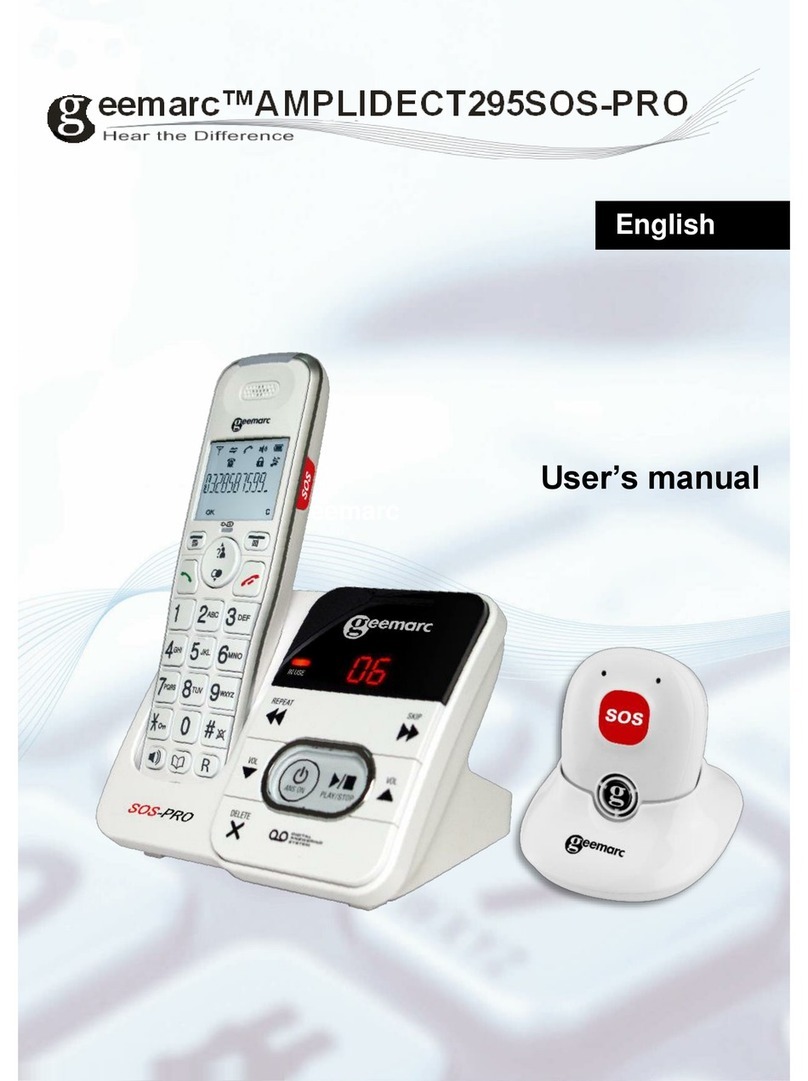Geemarc AMPLIDECT295SOS-PRO User manual