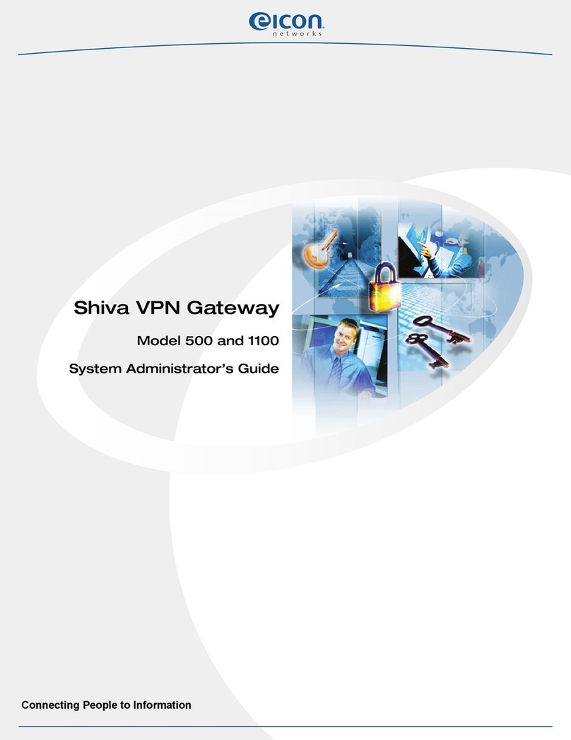 Eicon Networks SHIVA 500 Administrator's guide