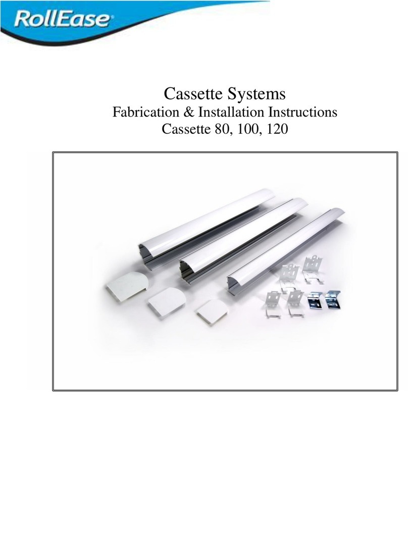 RollEase Cassette 120 installation instructions RollEase Cassette 120 installation instructions