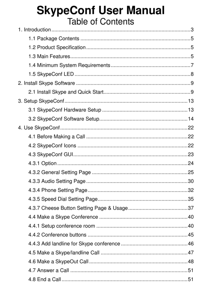 Regin Tech SkypeConf user manual
