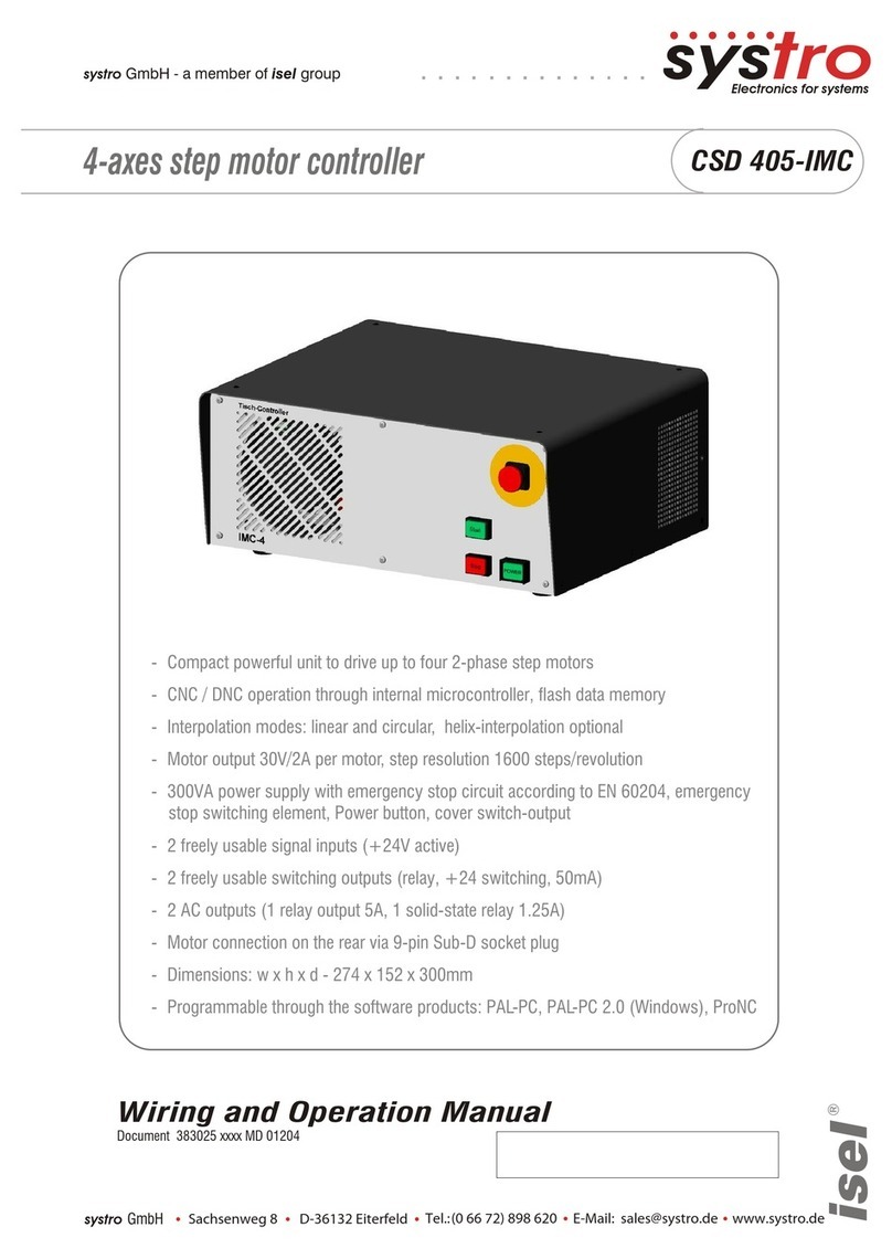 Isel CSD 405-IMC Wiring and operation manual