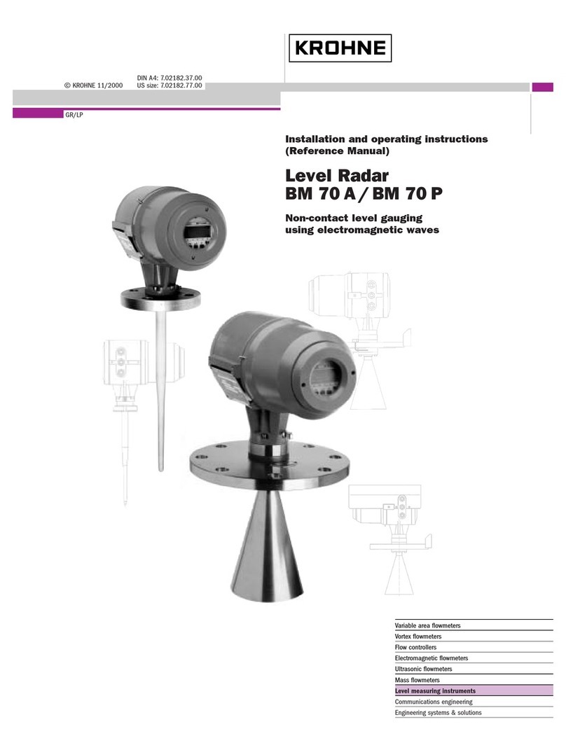 KROHNE BM 70 A User manual