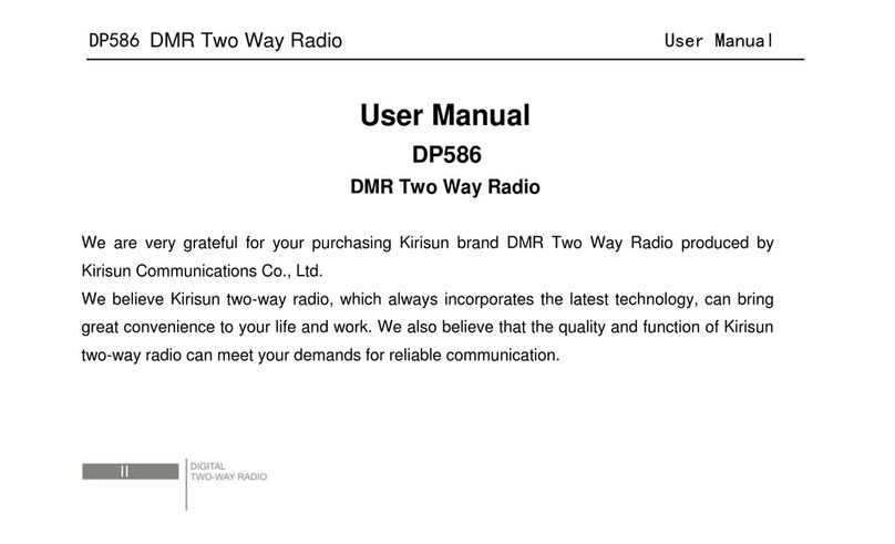 Kirisun DP586 User manual Kirisun DP586 User manual