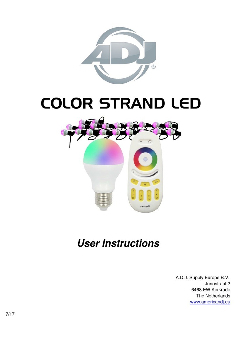 ADJ COLOR STRAND LED User manual