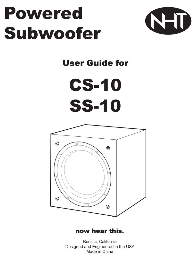 NHT CS-10 User manual