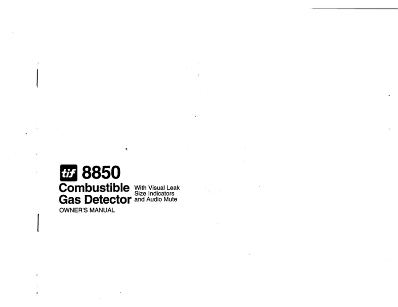 TIF 8850 User manual